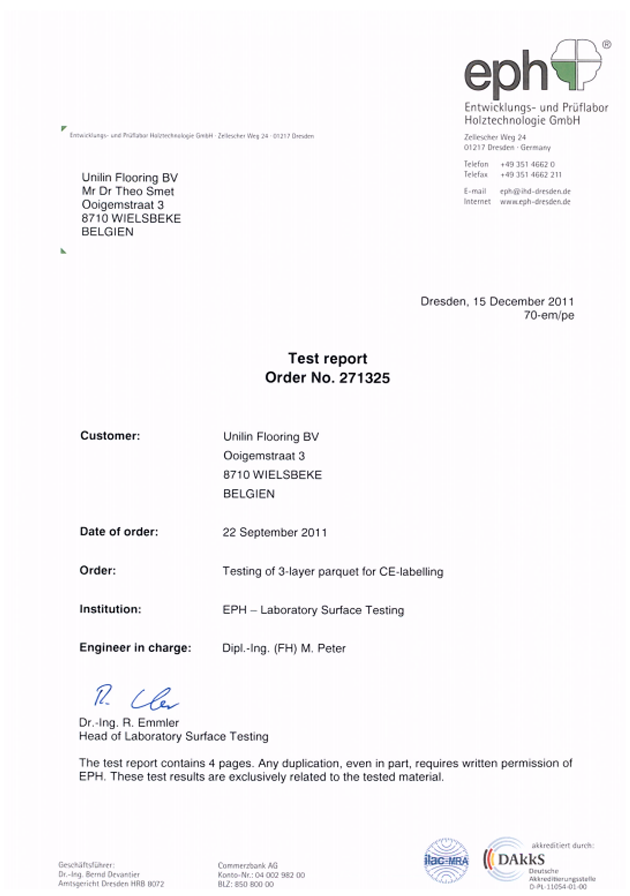 甲醛和热传导（三层实木复合地板）